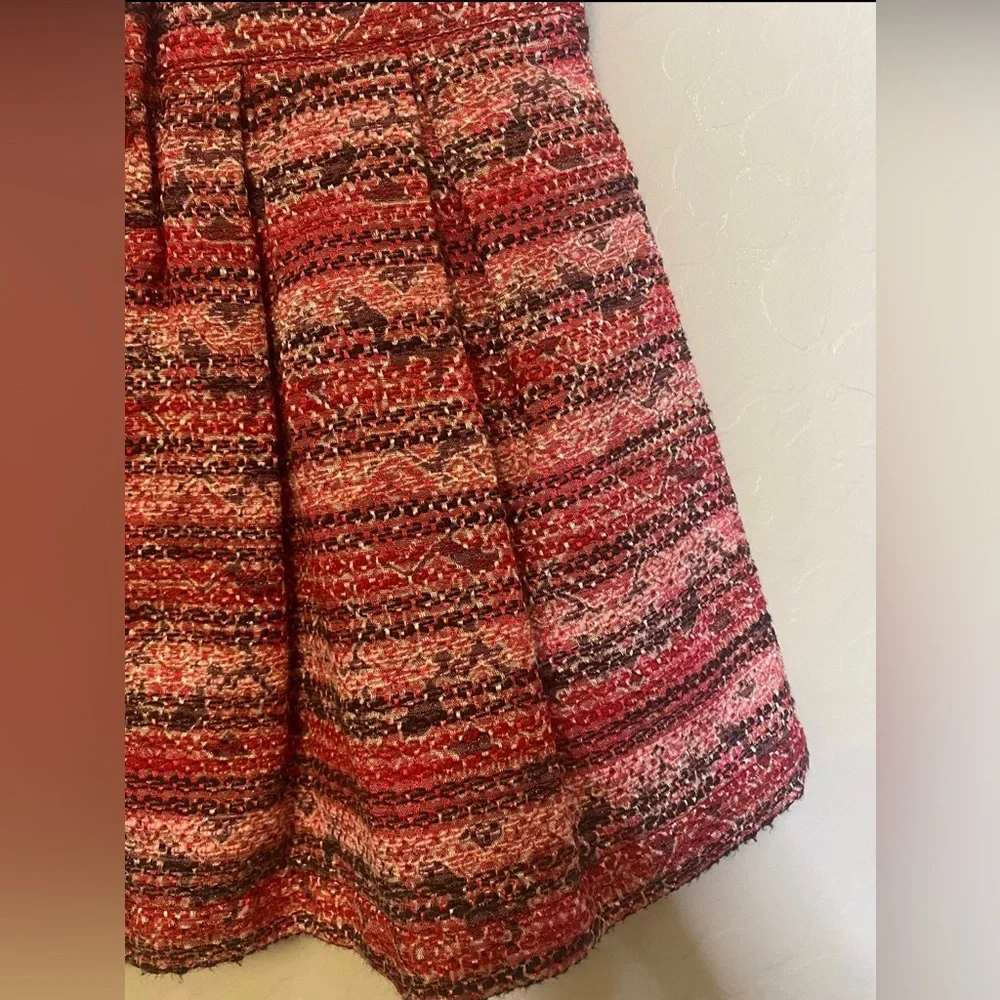 Genuine kids pink, black and red sleeveless tweed dress 2T